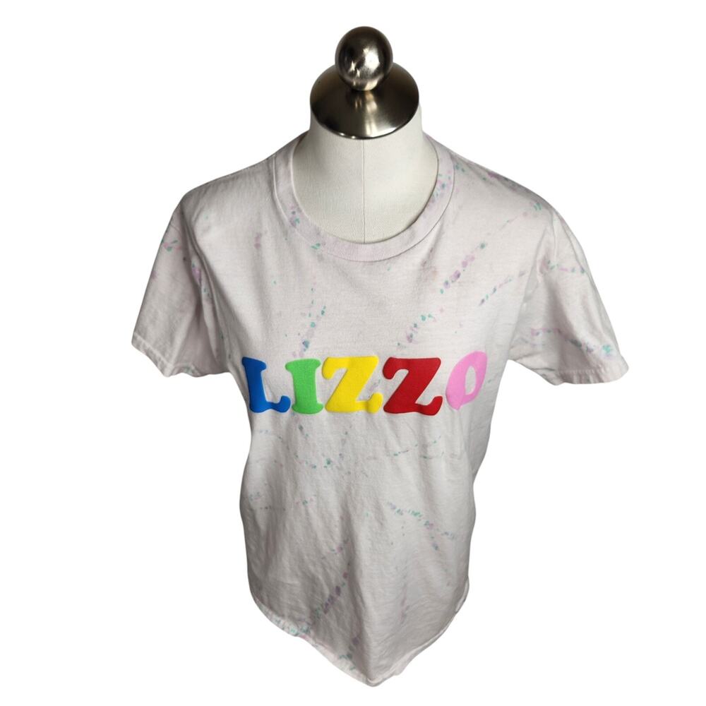 Lizzo U R Special Tour‎ Tie Dye T-Shirt Rainbow Puff Print Womens Size Medium